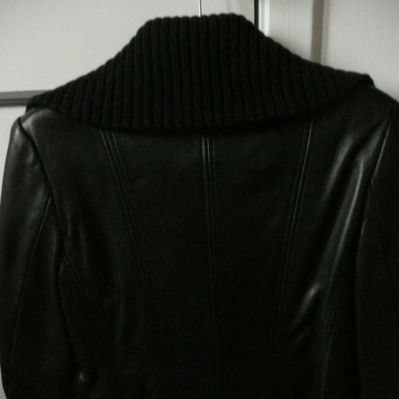 AVANTI BRAND WOMEN'S LEATHER JACKET BLK SIZE M NWT - Picture 4 of 8